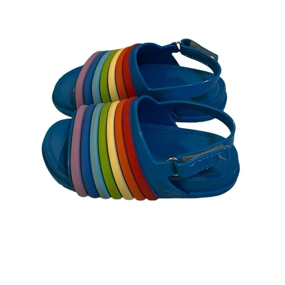 Mini Melissa Rainbow Beach Sandals